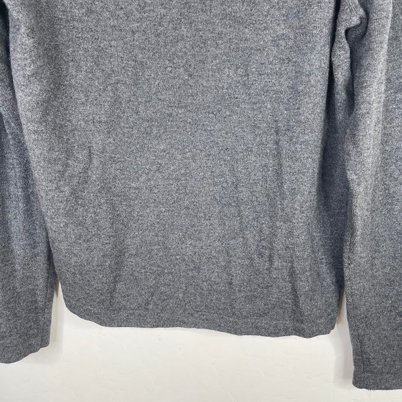 Henry Mens Cashmere‎ 1/4 Zip Pullover Mock Neck Sweater Preppy Academia Size M - Picture 4 of 13